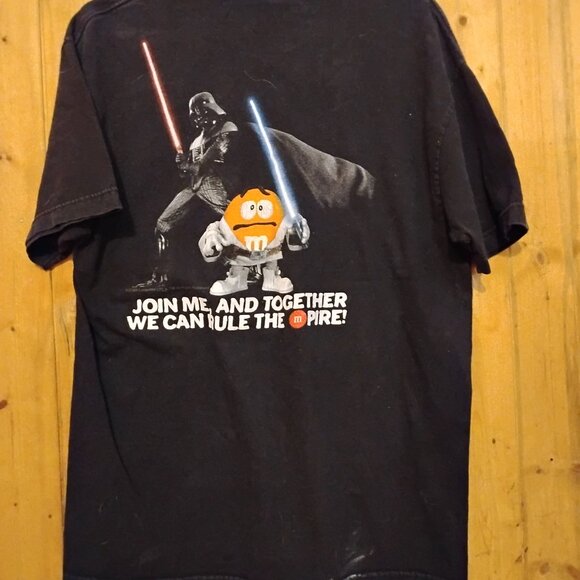 Men's Black Vintage XL M&M's X Star Wars T-Shirt - Picture 5 of 5